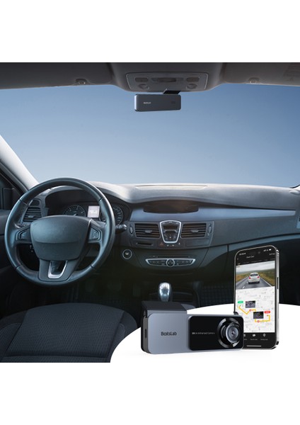 HK50 Set / 3k Qhd Wifi 150° Ultra Geniş Açı Gece Görüşlü Akıllı Araç Kamera + Park Kiti indirimleri