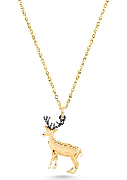 14 Ayar Altın Geyik Kolye fiyatları