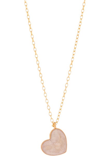 14 Ayar Altın Mineli Kalp Kolye fırsatları