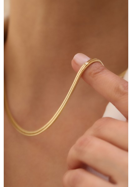 14 Ayar Altın Ezme Balık Sırtı Zincir fiyatları