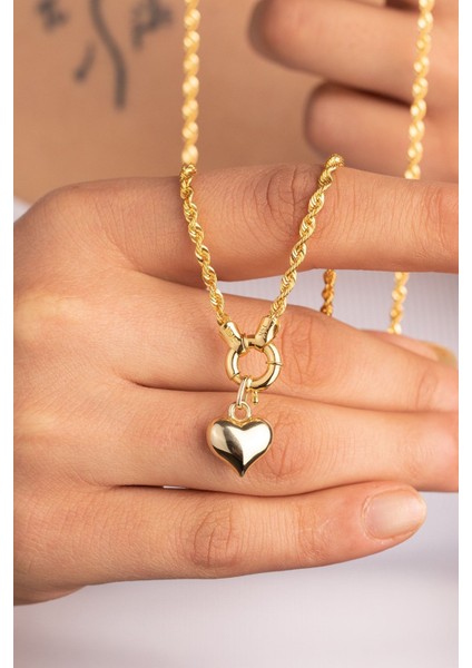 Altın Kalp Kolye Ucu modelleri