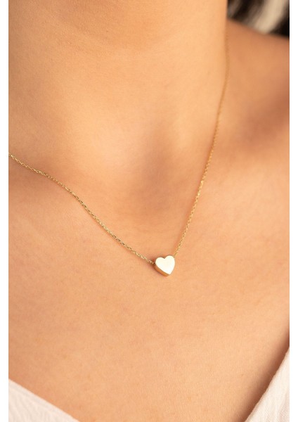 Altın Taşsız Kalp Kolye fiyatları