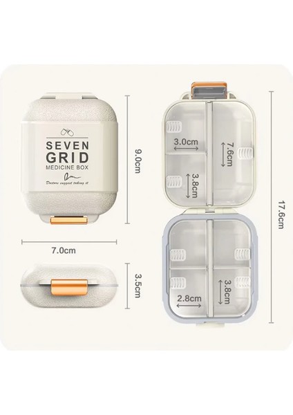 7 Günlük Ilaç Saklama Hatırlatma Kutusu Taşınabilir Ilaç Kutusu 7 Bölmeli Ilaç Organizer indirimleri