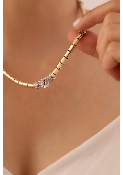 14 Ayar Altın Kilit Detaylı Ikonik Zincir fiyatları