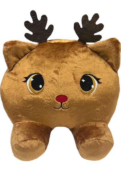 Oturan Geyik Peluş Yastık Kahverengi fiyatları