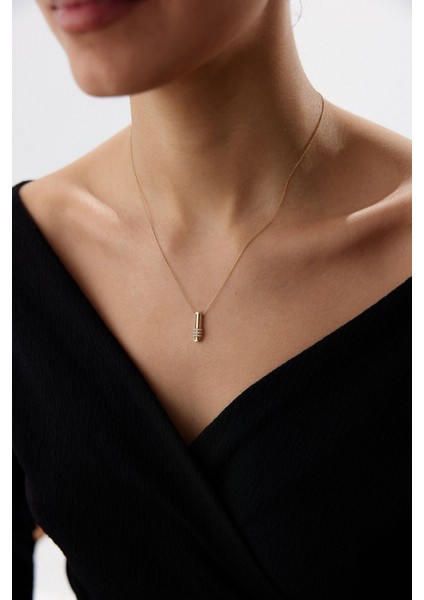 14 Ayar Altın Çubuk Kolye fiyatları