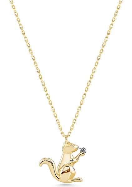 14 Ayar Altın Sincap Kolye fiyatları