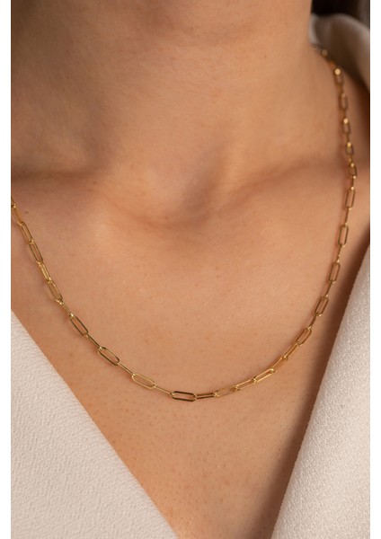 14 Ayar Altın Ataş Zincir