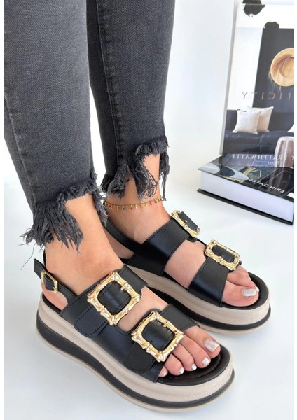 Techmrt Stan Siyah Cilt Sandalet (Numara: 37) fiyatları