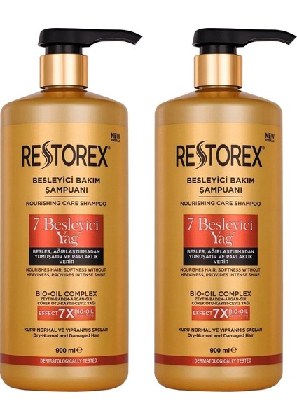 7 Besleyici Yağ Bakım Şampuanı 900 ml 2 Adet