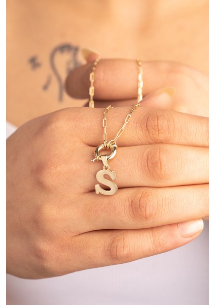 Altın Ataş Zincir Harf Kolye Ince fiyatları