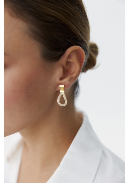 14 Ayar Altın Trabzon Hasır Taşlı Damla Set indirimleri