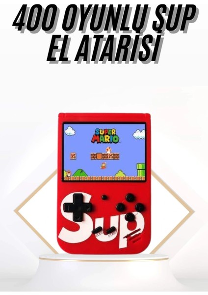 Çocuklara Özel Taşınabilir Sup El Atarisi 400 Oyunlu Nostaljik Oyun Konsolu