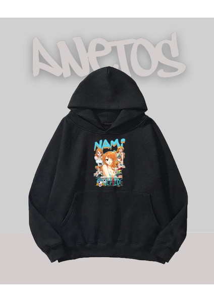 Namı Tasarım Siyah Ön Baskılı Sweatshirt