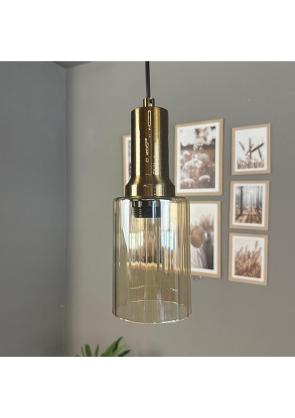 Vetra Cam Bal Rengi Tekli Avize Eskitme Fener Başlık Retro Sarkıt Lamba Restoran Salon Aydınlatma modelleri