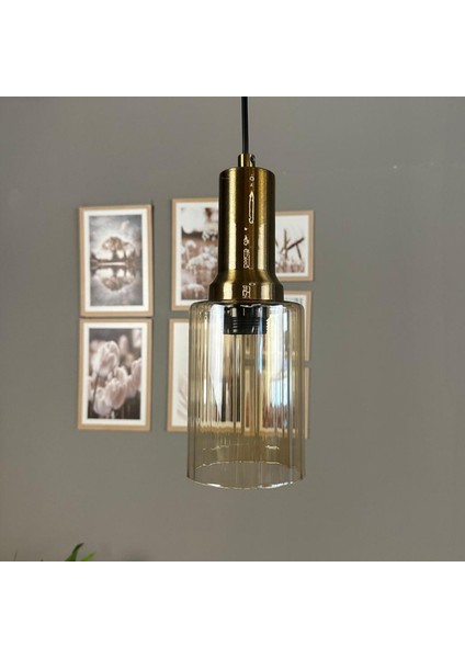 Vetra Cam Bal Rengi Tekli Avize Eskitme Fener Başlık Retro Sarkıt Lamba Restoran Salon Aydınlatma fırsatları