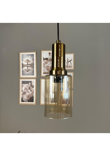 Vetra Cam Bal Rengi Tekli Avize Eskitme Fener Başlık Retro Sarkıt Lamba Restoran Salon Aydınlatma indirimleri