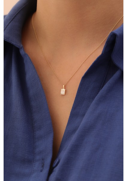 14 Ayar Altın Baget Kolye fiyatları