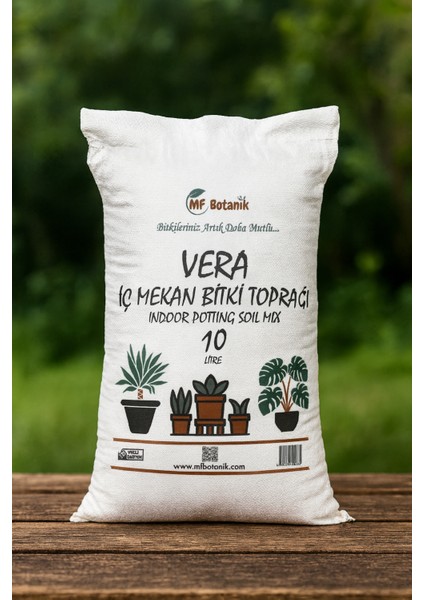 Botanik Vera-Mix İç Mekan Bitki Toprağı – Organik – Hızlı Köklenme – Haşere İçermez – 10 Litre