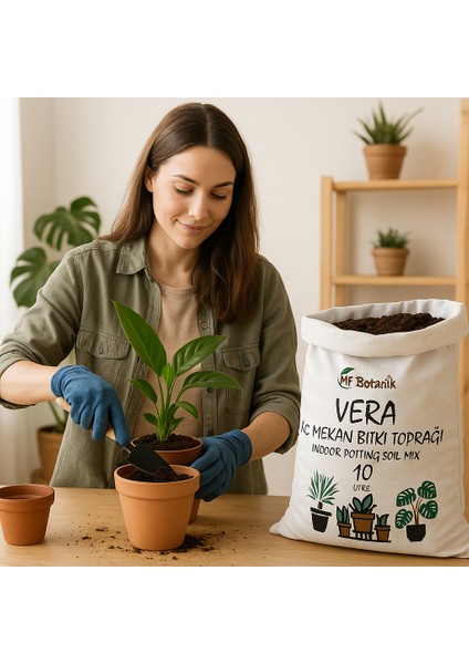 Botanik Vera-Mix İç Mekan Bitki Toprağı – Organik – Hızlı Köklenme – Haşere İçermez – 10 Litre fiyatları