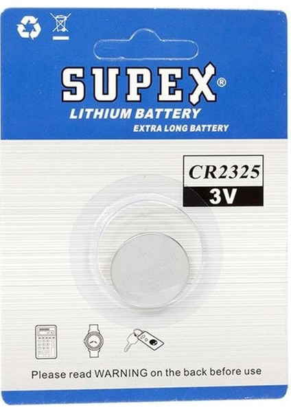 CR2325 3 Volt Lityum Pil Tekli