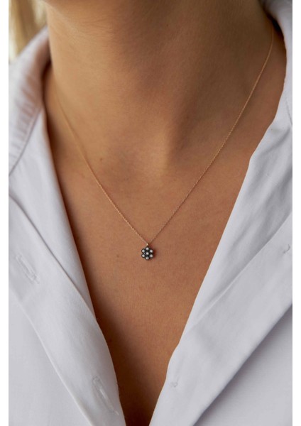 14 Ayar Altın Çiçek Kolye