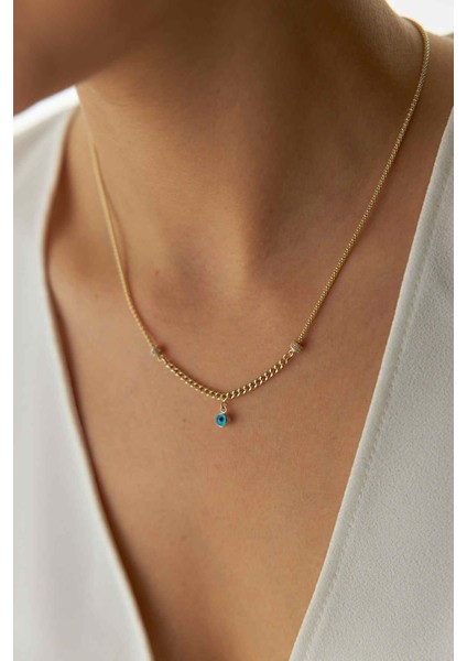 14 Ayar Altın Popcorn Gurmet Göz Kolye fırsatları