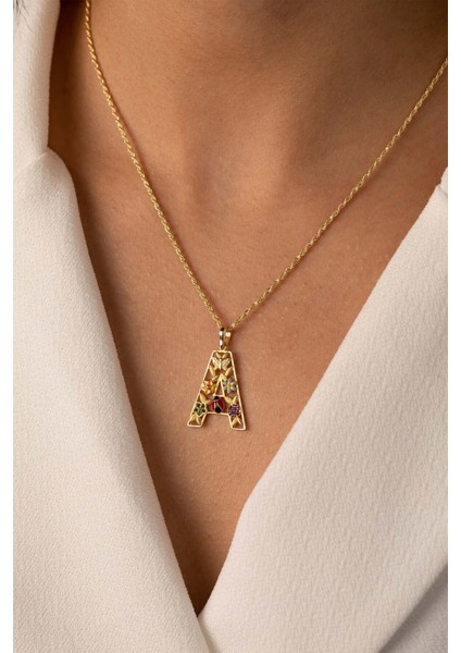 14 Ayar Altın Figürlü Harf Kolye fiyatları