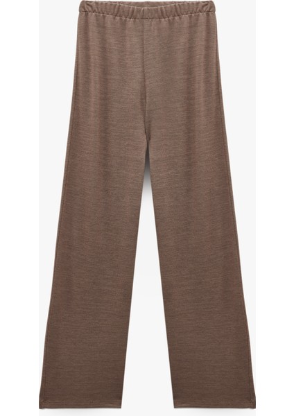 Viskon Karışımlı Rahat Kalıp Beli Lastikli Pijama Altı