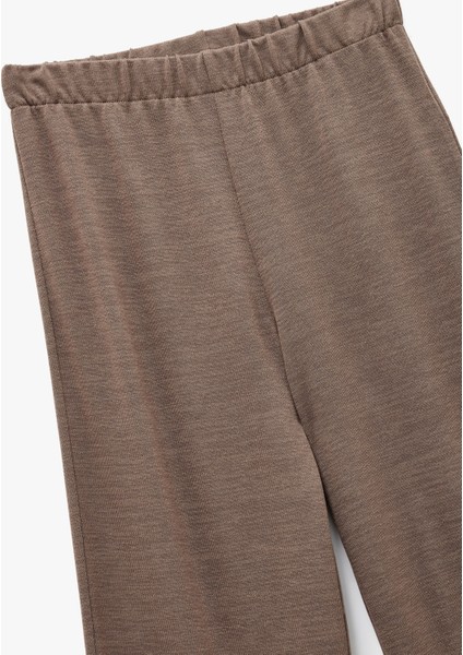 Viskon Karışımlı Rahat Kalıp Beli Lastikli Pijama Altı modelleri