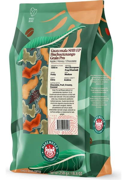 Guatemala Shb Ep Huehuetenango Grain Pro Yöresel Filtre Kahve 250 Gr.