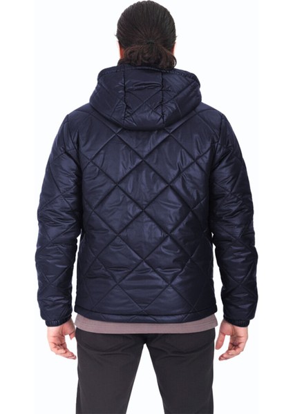 Su ve Rüzgar Geçirmez Jel Elyaflı Kapitone Cepli Spor Mont