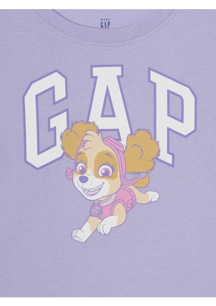 Kız Bebek Mor Gap Logo Grafik T-Shirt fiyatları