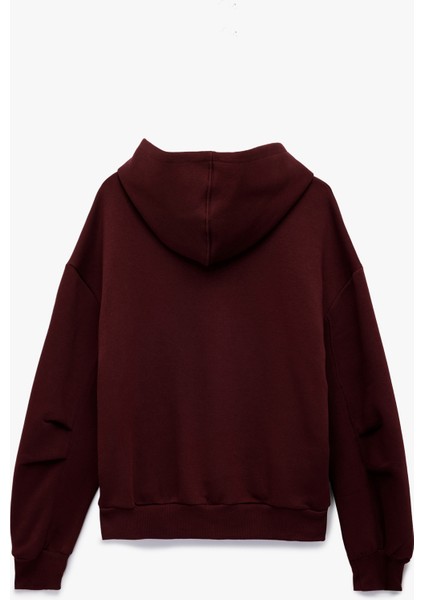 Şardonlu Kapşonlu Uzun Kollu Fermuarlı Sweatshirt fiyatları