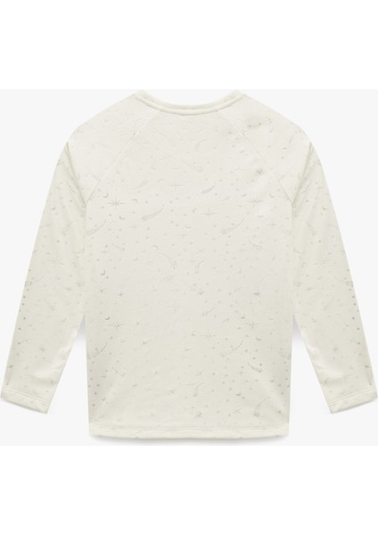 Rahat Kalıp Uzun Kollu Bisiklet Yaka Pijama Üstü fiyatları