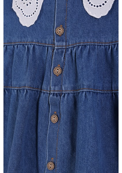 Fisto Yakalı Kot Elbise modelleri