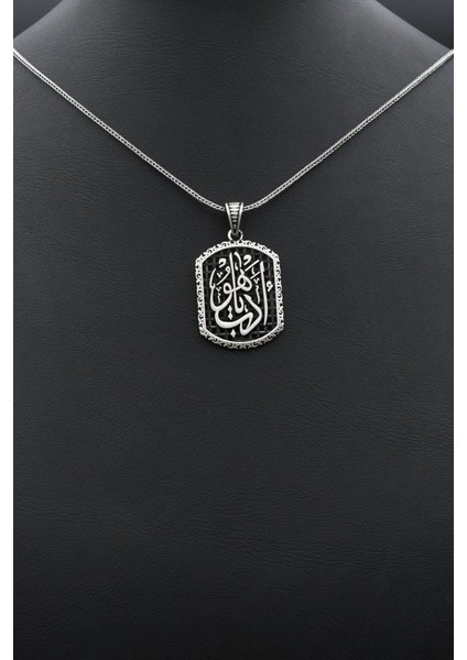 Edeb Ya Hu Yazılı 925 Ayar Gümüş Kolye Zincir 902391 indirimleri