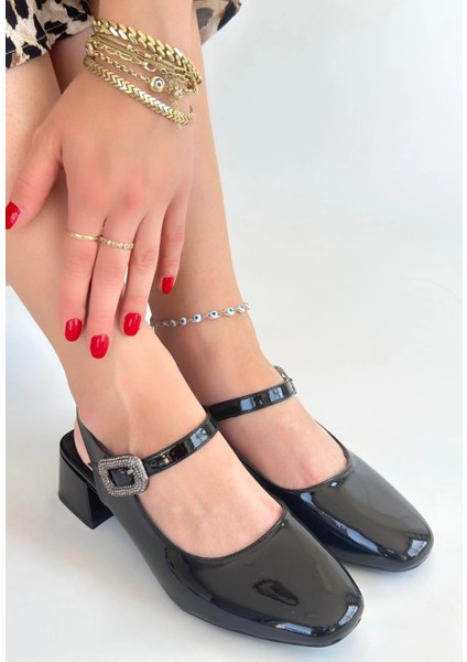 Techmrt Gowe Siyah Rugan Topuklu Ayakkabı (Numara: 37) modelleri