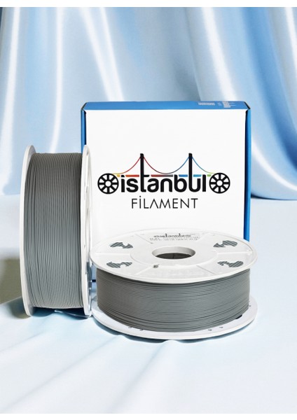 Istanbul Filament 3D Baskı Petg Filament Gri 1 kg Ø 1,75MM ± 0,05 mm (Bambu Lab Uyumlu)