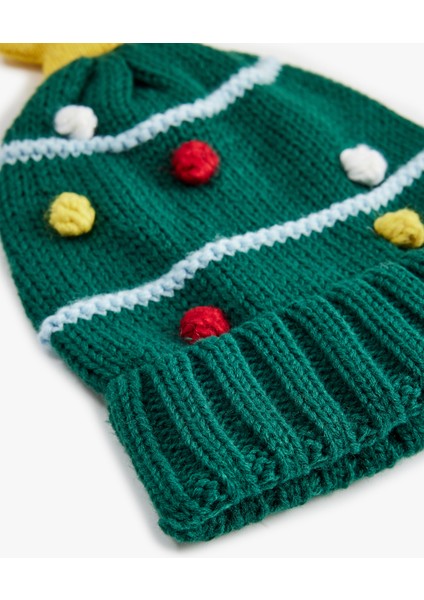 Yılbaşı Temalı Ponponlu Bere modelleri