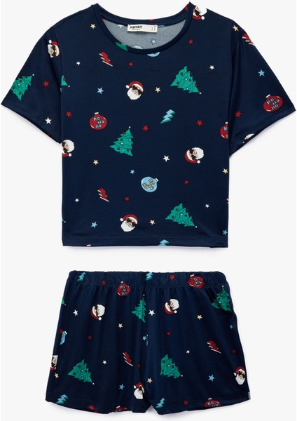 Yılbaşı Temalı 2'li Pijama Takımı