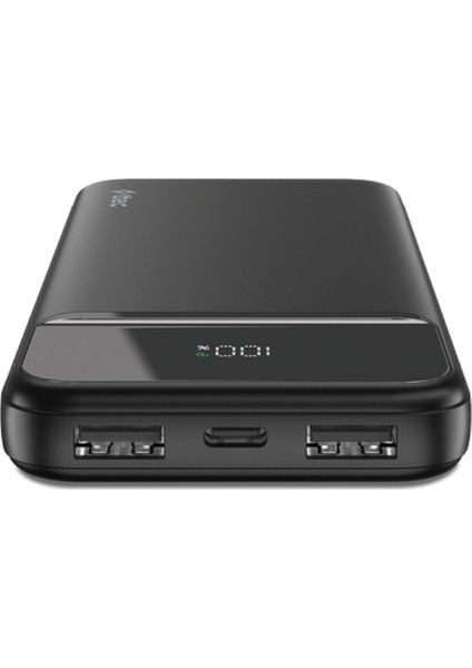 Recharger Taşınabilir Şarj Aleti, 10.000MAH Powerbank, 20W, Siyah