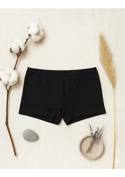 3'lü Set Doğal Kadın Pamuk Boxer Külot - Nefes Alan ve Cilt Dostu Rahatlık