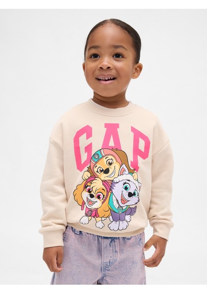 Kız Bebek Açık Pembe Vintagesoft Paw Patrol Gap Logo Sweatshirt
