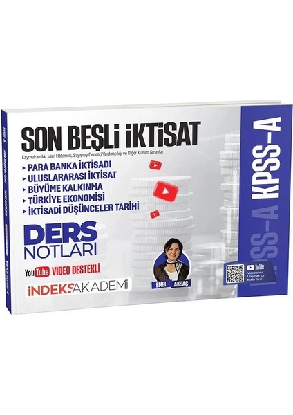 Indeks Akademi Yayıncılık Kpss A Grubu Son Beşli Iktisat Video Ders Notları - Emel Aksaç