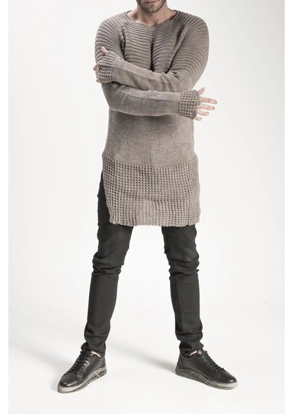 Holymoly Long Knit Kazak Beige