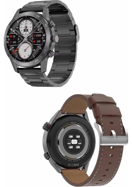 Erkek Özel Akıllı Saat Çelik Kordon Bluetooth Bağlantılı Ios ve Android Uyumlu fırsatları