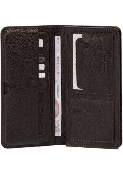 Kahve Hakiki Deri Erkek Cüzdan - S1CE00001592-A7P