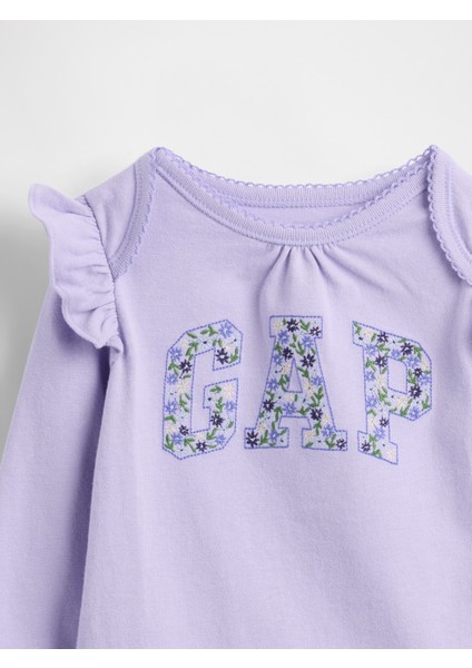 Bebek Mor Organik Pamuk Gap Logo Bodysuit fiyatları