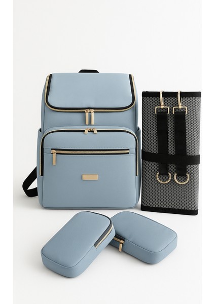 Vera Mavi Anne Bebek Bakım Sırt Çantası